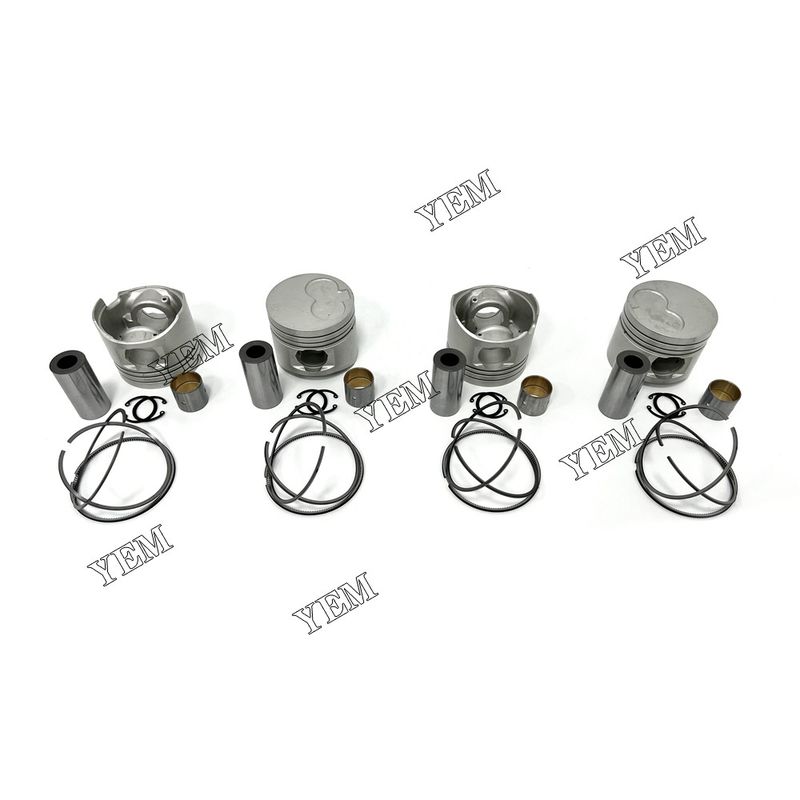4PCS 1KZ Piston With Rings For Toyota Machinery Parts Excavator